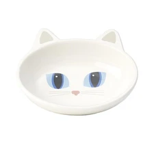 Oval Stoneware Cat Bowl 5.5 Inch Wide 1.5 Inch Tall 5.3oz Dishwasher Safe Pet...