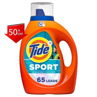 Tide Ultra Sport HE Deep Cleaning Concentrated Liquid Laundry65 Loads - 92 fl oz