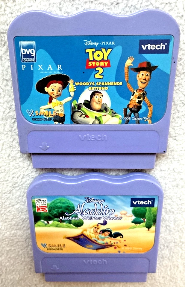 Disneys ☘️-  Aladdin + TOY STORY 2 *🥳 V.SMILE v.tech 2 -  Spiel-Module 👍* 😉 * - Bild 3 von 4
