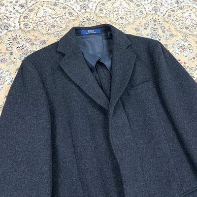 S, Size 42R] Polo Ralph Lauren Chesterfield Coat — Melton Wool
