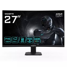 Image of Gigabyte Monitor 27" Full HD 240Hz VA Curved 1500R HDR Multicoloured GS27FC2-EK