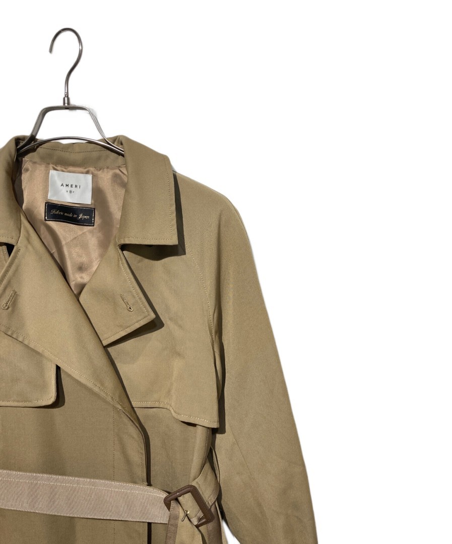 Ameri MINIMAL FLARE LONG TRENCH COAT 1020730560 B… - image 3