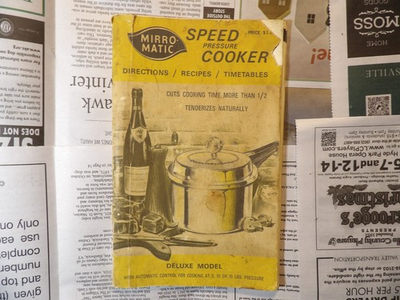 #ad Mirro Matic Pressure Cooker 1972 Manitowoc Wisconsin $6.00