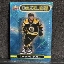 2021-22 Upper Deck #DZ-5 David Pastrnak Dazzlers Blue