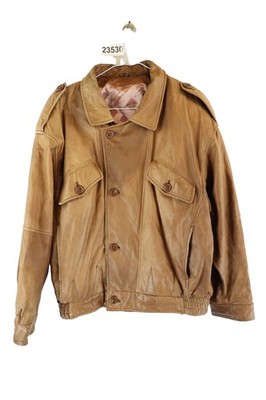 LELAR braune Leder Bomberjacke Gr.52 Herren Vintage Freizeit Outdoor 023530