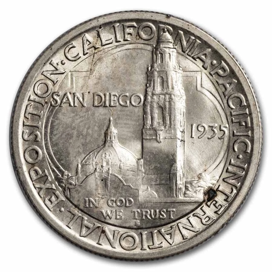 1935-S San Diego Half Dollar MS-65 PCGS (Rattler) - Image 3 of 3