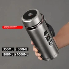 Stainless Steel water bottle with Smart Temperature Display Vacuum Flask 304
