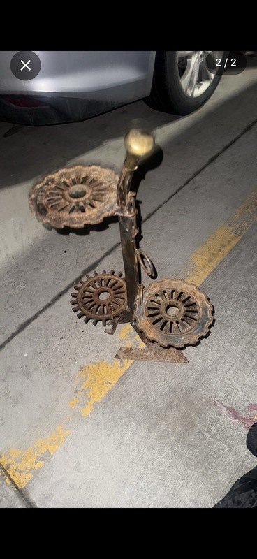 Antique Oil Lamp Holder