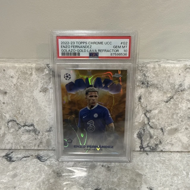 2022-23 Topps Chrome UEFA Club Competitions - Golazo Enzo Fernandez #G-2 Gold