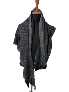 Foulard gris Gucci GG laine monogramme