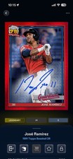 DIGITAL Topps BUNT 2026 Series 1 1991 Jose Ramirez Auto Red /5