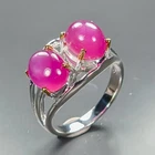AAA sweet color Ruby Ring 925 Sterling Silver Size 7 /R474871
