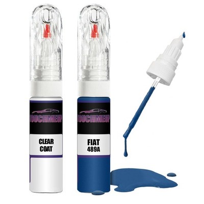 Lackstift für FIAT BLU METRO 489A + Klarlack Pinsel Kratzer Fix Kit