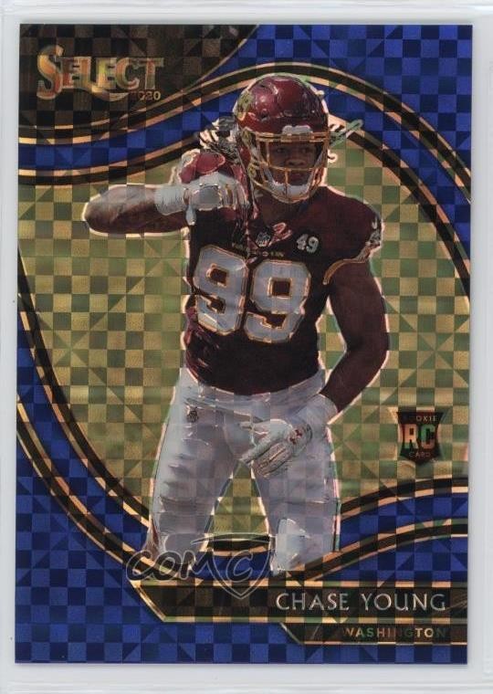 2020 Panini Select Field Level Blue Prizm 36/49 Chase Young #364 1o1q