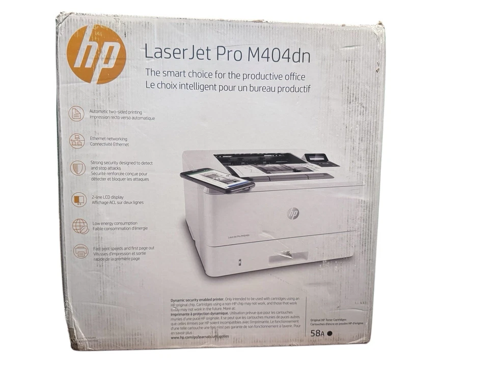 HP Laserjet Pro M404DN Monochrome Printer - Image 2 of 3