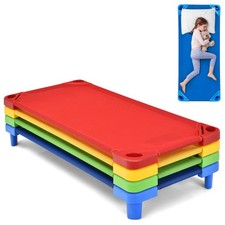 Toddler Naptime Cot, Stackable Daycare Sleeping Cot for Kids, 51" L x 23" W, ...