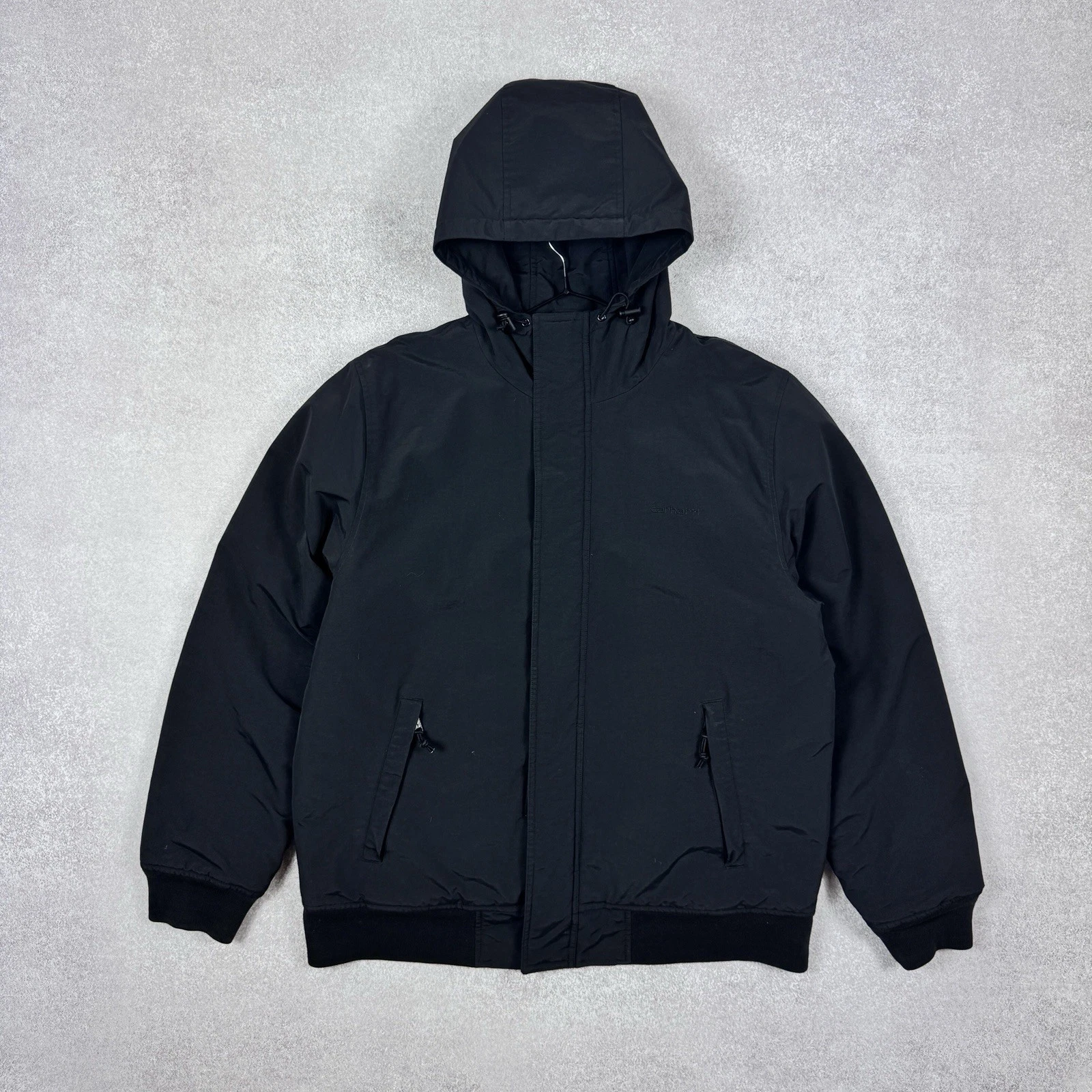 Men`s CARHARTT KODIAK BLOUSON NYLON WARM BLACK JACKET SIZE XL / 54