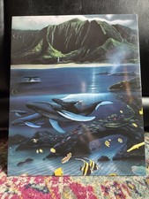 Vintage Folder Wyland Collection Wale Ocean Theme 1997 2 Pocket