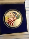 2000 Painted Walking Liberty American Eagle One Dollar Coin 1 Oz Silver Bullion