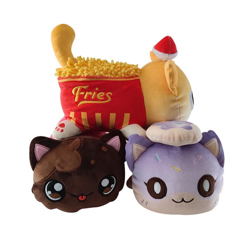 burger cat plush