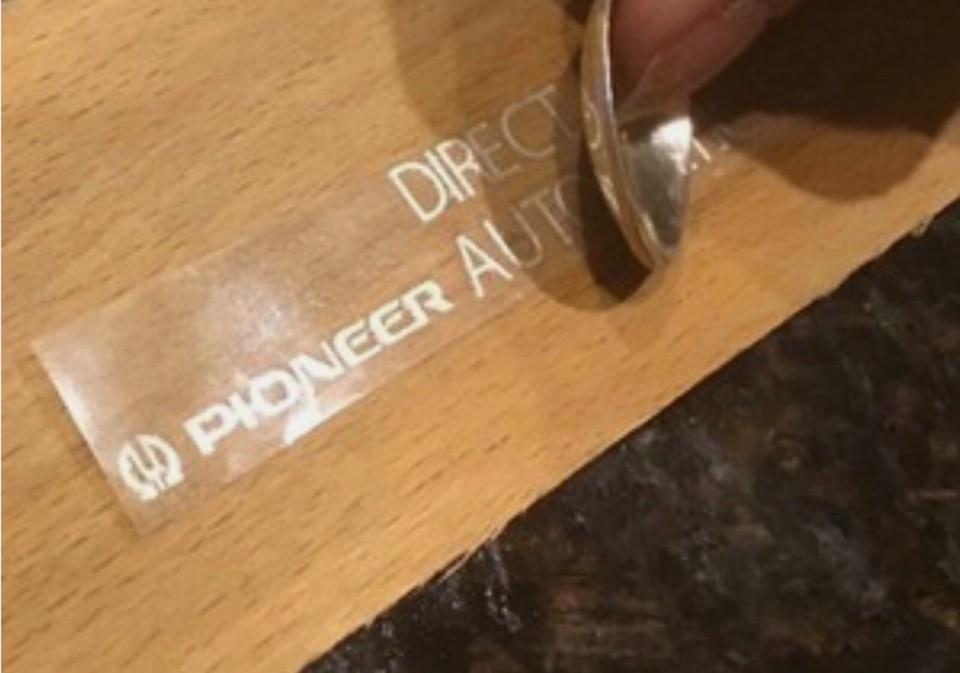 518 Sticker Pioneer PL-518/518X DECAL STICKER rub on transfer (silver) | eBay