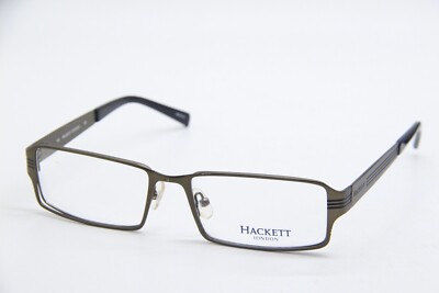 NEW HACKETT HEK 1081 10 GUNMETAL BLACK AUTHENTIC FRAMES EYEGLASSES 56-17