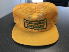Vintage Farm Bureau Snapback Trucker Hat Louisville MFG Patch All Mesh  