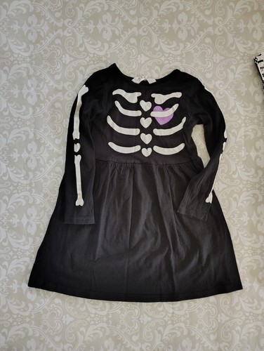 H&M 4-6Y Girl Halloween Dress Skeleton Ghost Cat Bat Bows Mummy Rainbow LOT - Picture 2 of 4