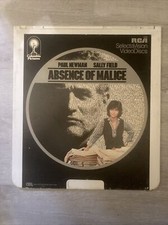 CED VIDEODISC ABSENCE OF MALICE Paul Newman Sally Field Bob Balaban 1981 PG