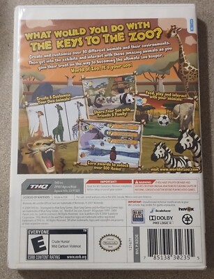 World of Zoo Nintendo Wii Game 2009 785138302355| eBay
