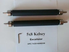 Kelsey Excelsior 5x8 Rollers and trucks Rubber for letterpress printing press