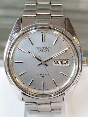 HARPO sterling silver 腕時計 AUTOMATIC 17 JEWELS SILVER DIAL 6309-8020 JAPAN MEN'S FULL