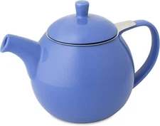 FORLIFE Curve Teapot with Infuser, 24-Ounce, Blue