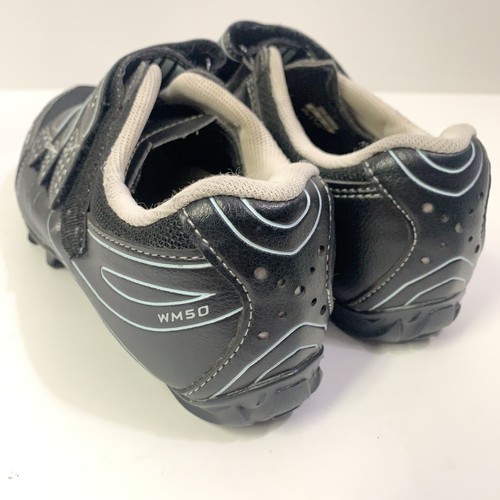 Shimano Womens 2 Bolt Cycling Shoes SH-WM50 Black Hook & Loop 7.8 EUR 40 - Picture 5 of 9