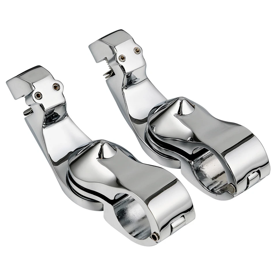 Kit de montaje de clavijas de carretera de ángulo corto de 1-1/4" apto para Harley Touring Electra Glide Foto 4 de 4