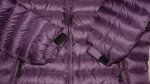 Women's MOD Purple Plum Goose Down Puffer Jacket LARGE *FLAW ON BOTTOM - Picture 5 of 9