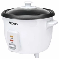 Aroma Rice Cooker 6-Cup 1.5Qt. Non-Stick  Model ARC-363NG Certified Refurbished