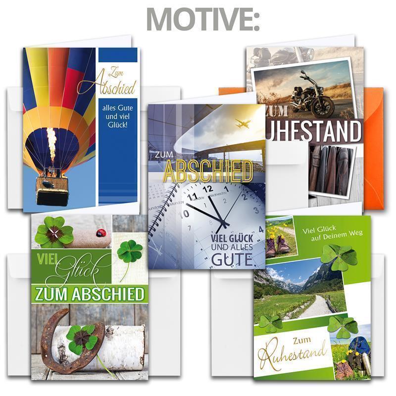 XXL Grußkarten Abschied - Ruhestand - DIN A4 mit Umschlag