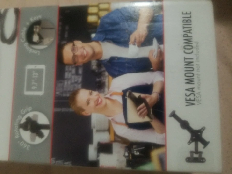 Anti-Theft Grip – CTA Adjustable Security For 9.7" - 13" Tablets, Silver - Image 2 of 4