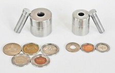 1/2", 2/5" Steel Coin Ring Tool SET with SPACERS for US COINS CENTER PUNCH Hole