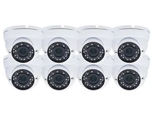 Evertech 1080p TVI CVI AHD Outdoor Indoor Night Vision Zoom Security Camera 8PK