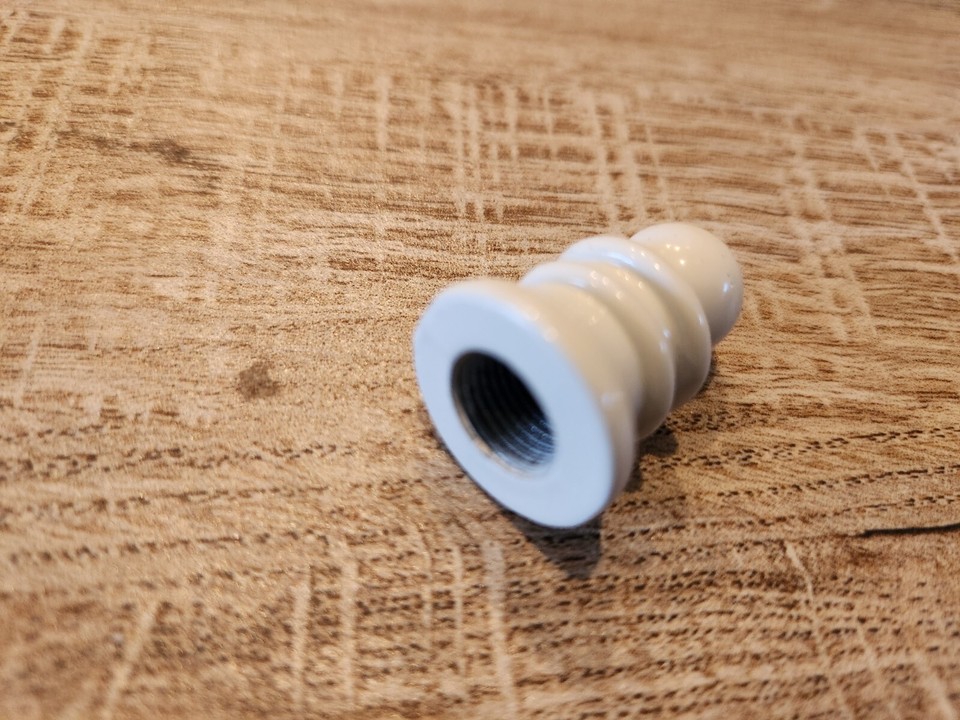 Hunter Ceiling Fan parts white end cap finial nut glass bowl light