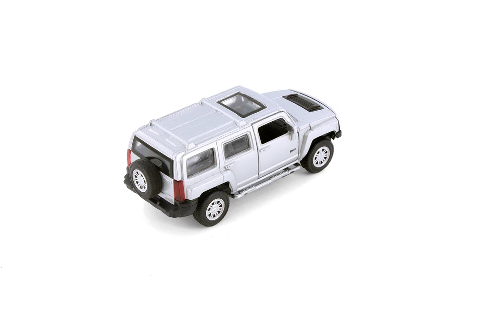 HUMMER H3, SILVER - SHOWCASTS 67401D - 1/43 SCALE DIECAST MODEL TOY CAR - Image 4 of 4