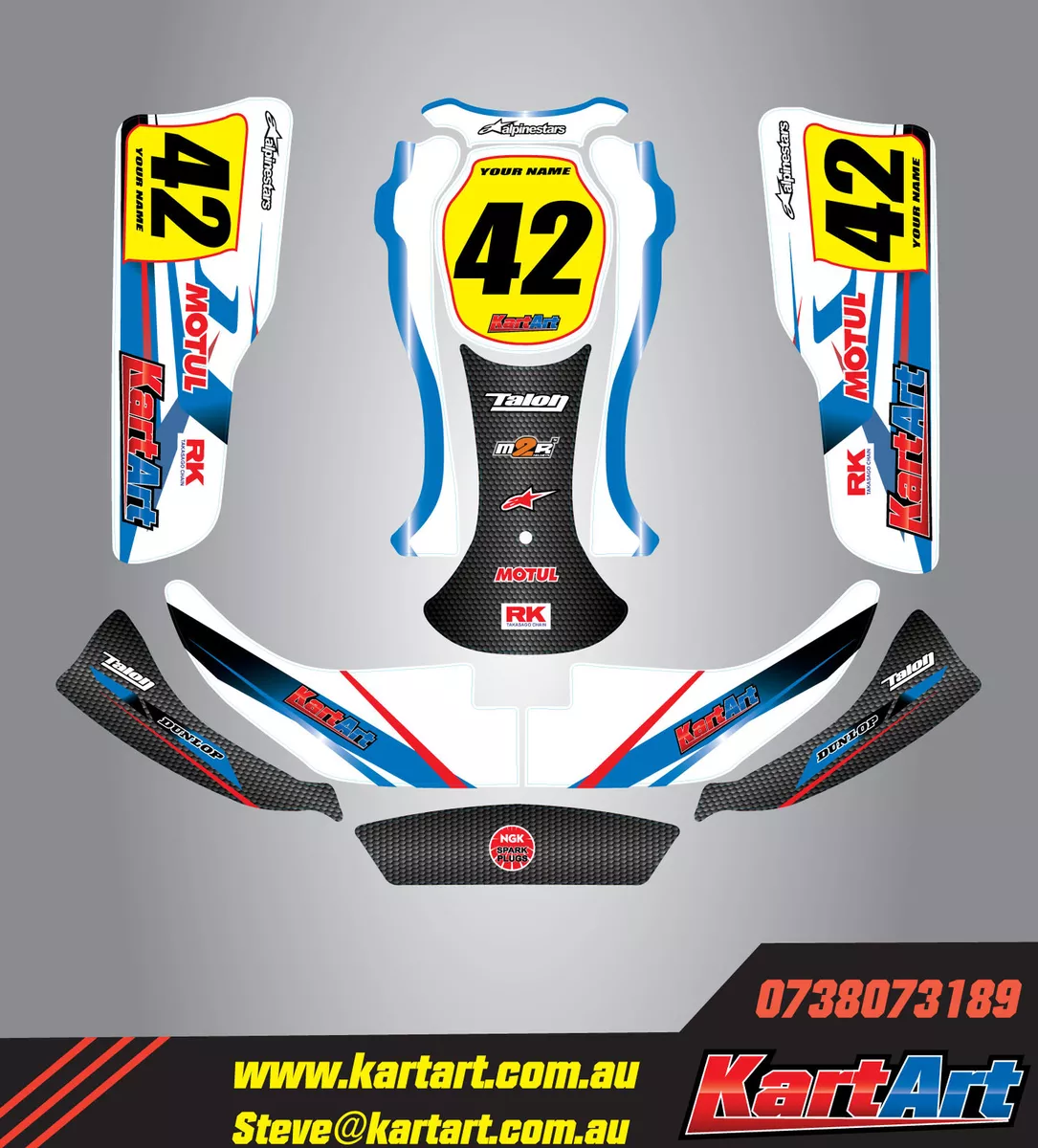 Kit de adesivos CRG 06 kart personalizado completo KART ART ESTILO