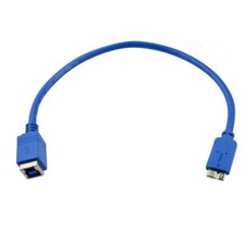 USB 3.0 Type B Female to Micro B Male Cable Cord Converter Connector Plug