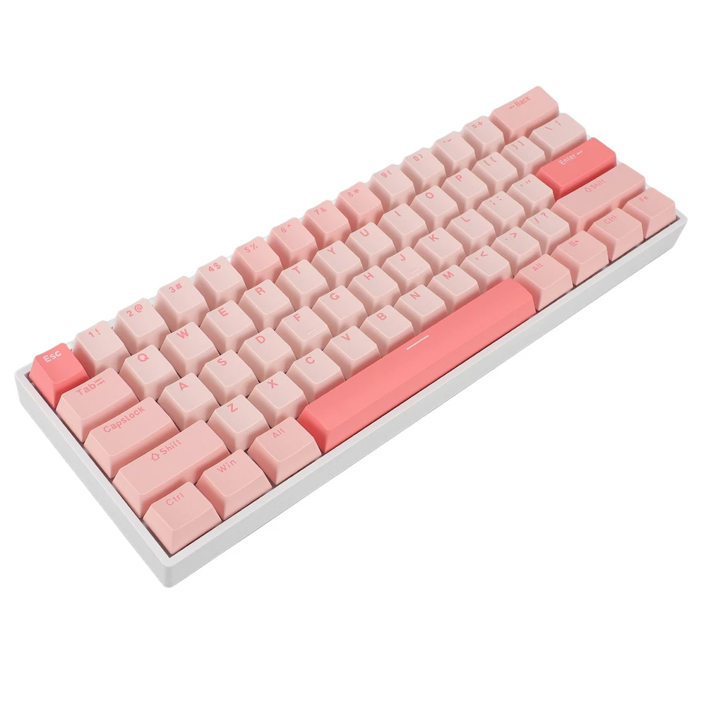 61-Key RGB Mechanical Keyboard with Blue Switches USB-C Wired for Gaming PC Mac