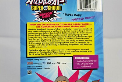 THE AQUABATS SUPER SHOW SEASON 1 DVD [NEW SEALED] (13 EPISODES