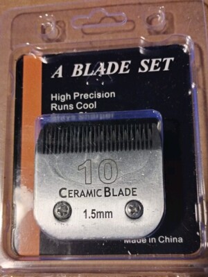 #10 CERAMIC EDGE 1.5mm Steel Pet Grooming Blade Fit AG,Wahl KM5 KM10 KM2 Clipper