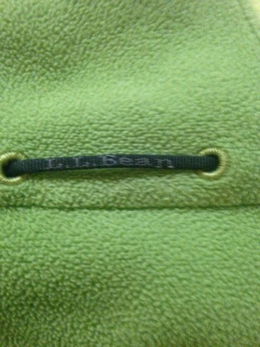 L.L.Bean Fleece Jacket Women's Size XL Green Full Zip Elastic Drawstring Bottom - Picture 10 of 12