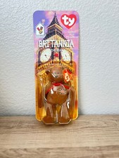 Britannia The Bear-1999 McDonalds Ty Beanie Baby with Rare Errors 1993, OakBrook